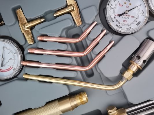Kit de corte de soldadura Regulador de gas de oxígeno acetileno con manguera doble y boquilla de corte