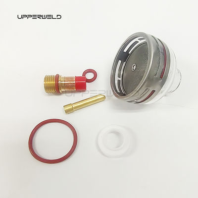 Apoyo de OBM WP17 18 26 53NQ Accesorios de soldadura Tig con lente de gas Recoger y boquilla clara