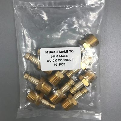 Adaptador de conexión TIG de conexión M16*1.5 masculino a 9MM masculino