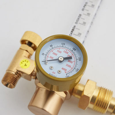 Reducción de gas CGA320 CGA580 Conexión de entrada TIG Soldador MIG Medidor de soldadura CO2 Medidor de caudal Regulador de argón
