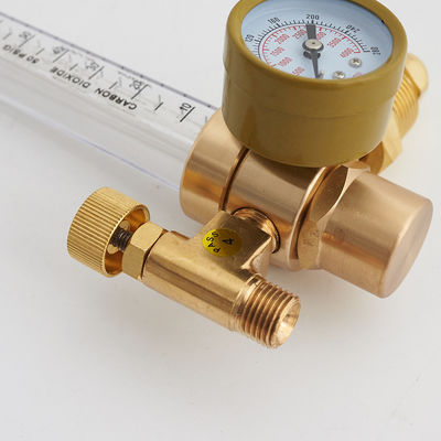 Reducción de gas CGA320 CGA580 Conexión de entrada TIG Soldador MIG Medidor de soldadura CO2 Medidor de caudal Regulador de argón