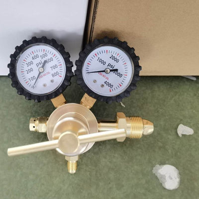 0-800 PSI Presión CGA580 Regulador de nitrógeno de entrada para depuración HVAC hecho de latón sólido