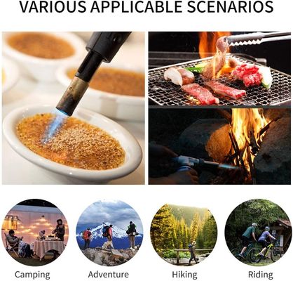 Pistola de llama de metal portátil personalizada hogar BBQ calefacción encendido antorcha de campamento