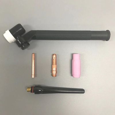 Cabeza de antorcha de soldadura TIG de cuello giratorio de latón enfriado por aire para accesorios de soldadura NR-17