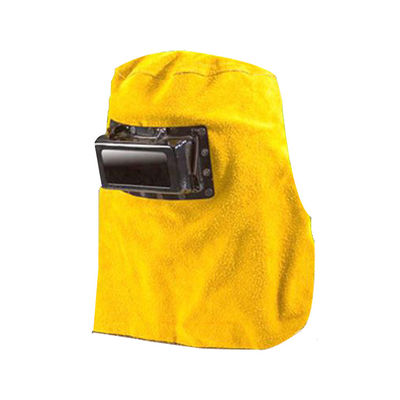 1Casco de soldadura de cuero de espesor de.4 mm con fuerte capacidad de aislamiento térmico