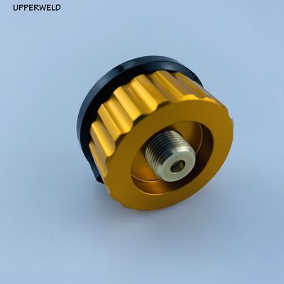 Adaptador de entrada de tanque pequeño de propano exterior para quemadores amarillos de horno de campamento de barbacoa