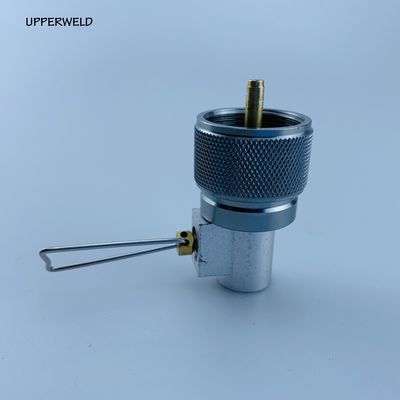 Adaptador de entrada de tanque pequeño de propano exterior para quemadores amarillos de horno de campamento de barbacoa
