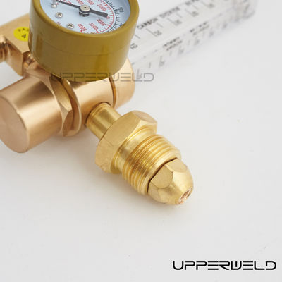 Regulador de gases de argón de CO2 de una sola etapa TIG MIG Medidor de flujo 0-4000 psi Medidor de presión