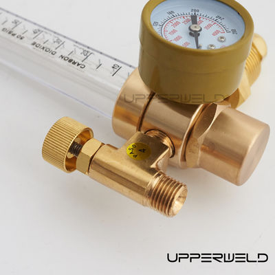 Regulador de gases de argón de CO2 de una sola etapa TIG MIG Medidor de flujo 0-4000 psi Medidor de presión