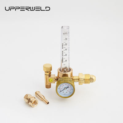 Regulador de gases de argón de CO2 de una sola etapa TIG MIG Medidor de flujo 0-4000 psi Medidor de presión