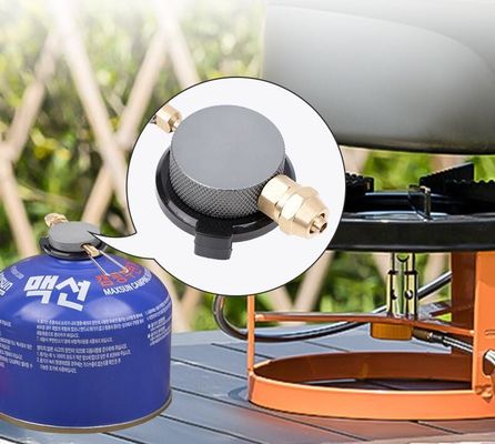 Adaptador de estufa exterior para válvula de carga del tanque de aire portátil y estufa de propano