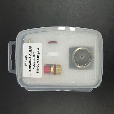 1.6mm TIG de soldadura antorcha de vidrio 14 taza Collet y WP920 de soldadura boquilla para la soldadura