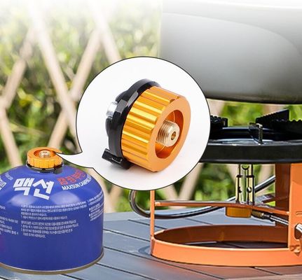 Adaptador de gas de conversión de quemador de estufa de campamento con soporte personalizado y antorcha de soldadura