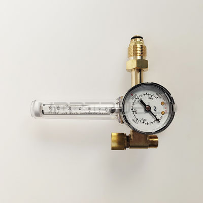 Medidor de flujo de cobre completo de oro para regulador de gas MIG TIG de argón/CO2 en la industria de la soldadura