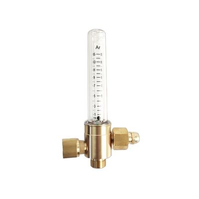 Mini regulador de gases industriales de flujo de CO2/argon con construcción de latón amarillo