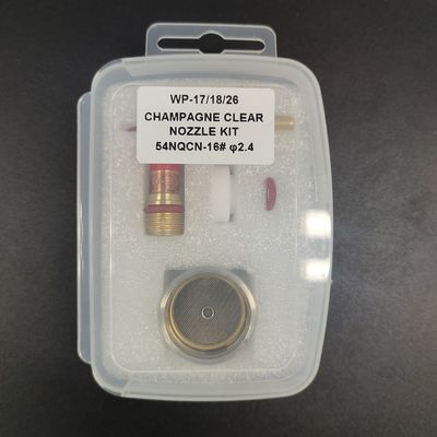0.05kg 12-14-16-24 Lente de gas 54NQCN TIG Consumibles de soldadura copa de vidrio para WP17 18 26