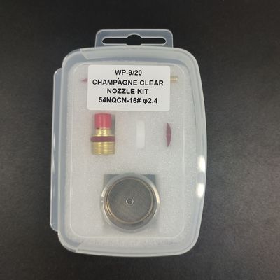 0.05kg 12-14-16-24 Lente de gas 54NQCN TIG Consumibles de soldadura copa de vidrio para WP17 18 26