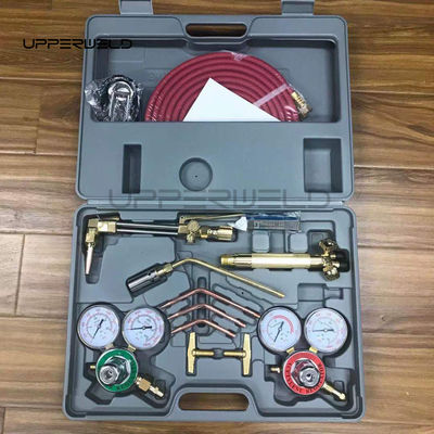Torch de corte de gas de oxígeno acetileno portátil y kit de soldadura para regulador de carga media