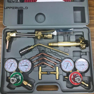 Torch de corte de gas de oxígeno acetileno portátil y kit de soldadura para regulador de carga media