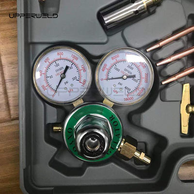 Torch de corte de gas de oxígeno acetileno portátil y kit de soldadura para regulador de carga media