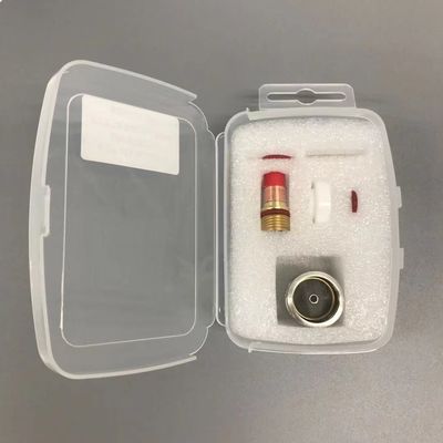 WP-17/18/26 Champagne TIG Accesorios para antorchas de soldadura 1.6mm/2.4mm/3.2mm Kit de boquilla transparente