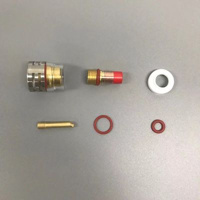 WP-17/18/26 Champagne TIG Accesorios para antorchas de soldadura 1.6mm/2.4mm/3.2mm Kit de boquilla transparente