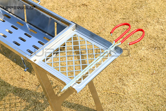 Finitura limpia Grill de barbacoa portátil para exteriores Grill plegable de acero inoxidable Grill sin humo