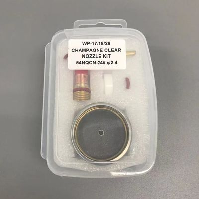 WP-17/18/26 TIG Accesorios para antorchas de soldadura 24 Kit de boquilla de champán con protección