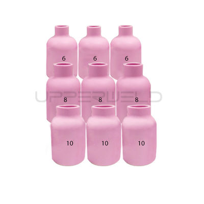 31PCS TIG Saldado antorcha Lente de gas de botones Kit de copa de cerámica para WP-17/18/26 Gran tamaño