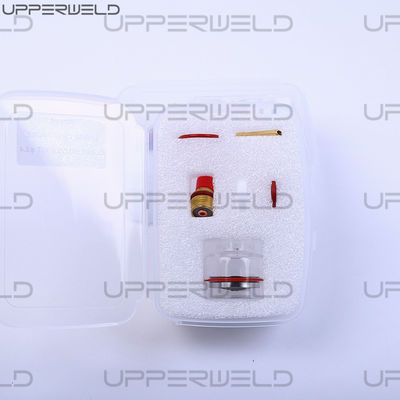 Torcha de soldadura de TIG Lente de gas de polvo 12 Taza de cristal de pirra Kit de boquilla clara para WP-17/18/26