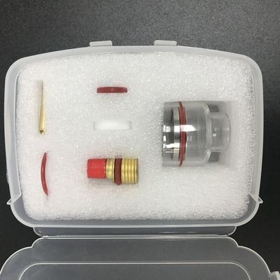 WP9/20 2.4mm TIG Linterna de soldadura Kit de vidrio de lente de gas para Wp17/18/26 Tig Linterna 2kg