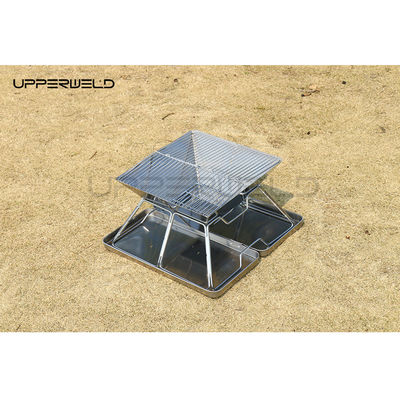Pequeño patio del patio trasero Fuego Pozo plegable estufa de barbacoa no oxidante 2KG Camping chimenea de carbono