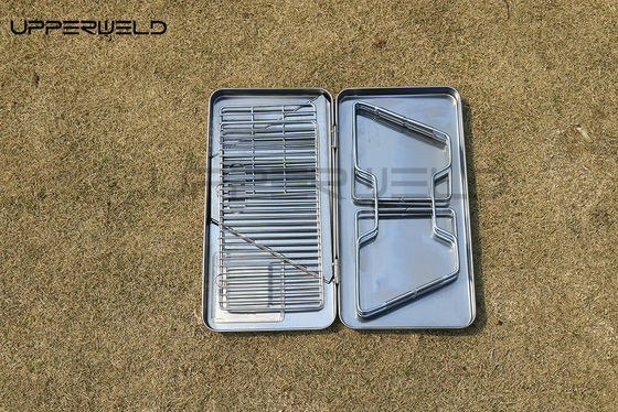 Pequeño patio del patio trasero Fuego Pozo plegable estufa de barbacoa no oxidante 2KG Camping chimenea de carbono