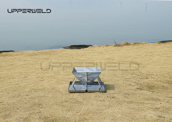 Pequeño patio del patio trasero Fuego Pozo plegable estufa de barbacoa no oxidante 2KG Camping chimenea de carbono
