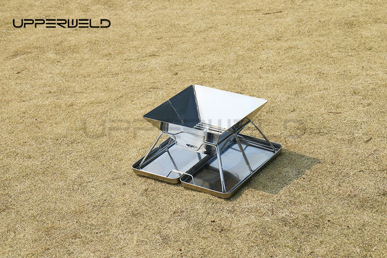 Pequeño patio del patio trasero Fuego Pozo plegable estufa de barbacoa no oxidante 2KG Camping chimenea de carbono