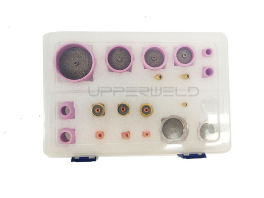 Cuerpo de colleta TIG Kit de accesorios de antorchas de soldadura para WP-17/18/26 Lentes de gas de boquilla cerámica