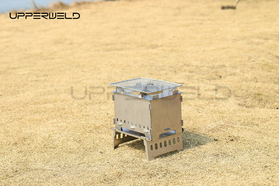Estufas portátiles de acero inoxidable para camping y picnic Tamaño ampliado 21.5*20.5*15.5cm