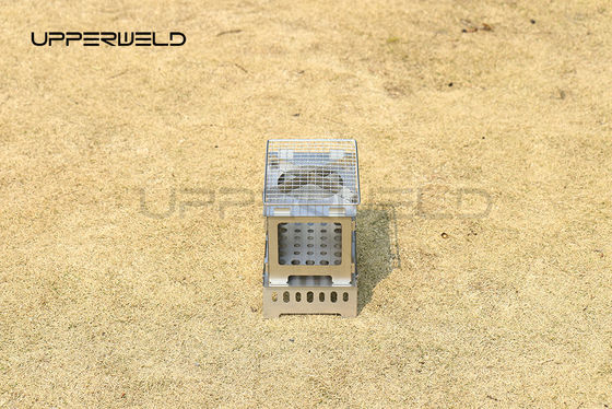 Estufas portátiles de acero inoxidable para camping y picnic Tamaño ampliado 21.5*20.5*15.5cm