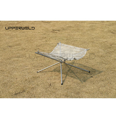 Fuego de acero inoxidable para acampar al aire libre con acabado no oxidante y diseño portátil