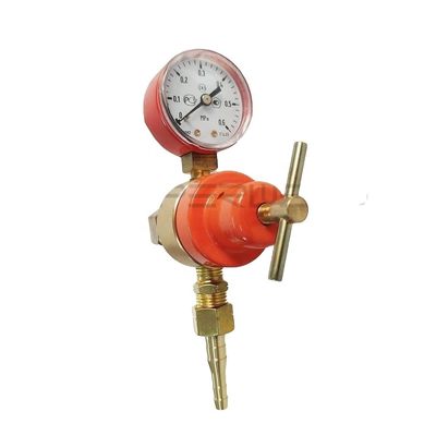 Regulador de gas de soldadura MIG de alta y baja presión rojo con regulador de presión de tipo ruso