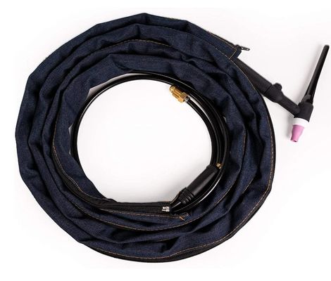 Cable de soldadura de la antorcha cubierta de la cremallera chaqueta de 3 metros para WP17 18 26 grado industrial