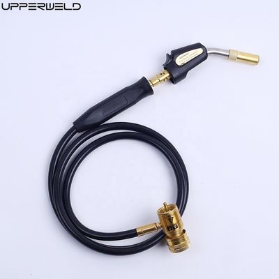 170*7,5*3,1cm UP6000 Lámpara de soldadura de propano de auto-ignición con cabeza de latón Lámpara de gas Mapp