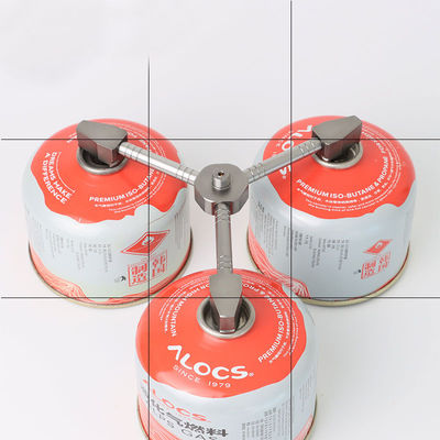 Convertidor de lámpara de campamento al aire libre con herramientas de conversión de cabeza de tanque de gas de aleación de aluminio de 97 g