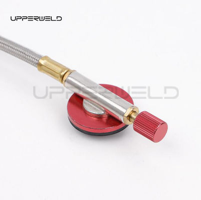 Cuchillo quemador de plata válvula de reabastecimiento de gas de acero inoxidable línea de regulación de válvula 1m de longitud