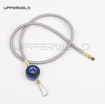Acero inoxidable para acampar cilindro de gas conector quemador adaptador de estufa para mochilería