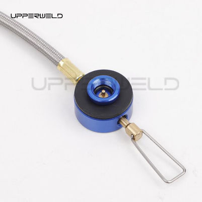 Acero inoxidable para acampar cilindro de gas conector quemador adaptador de estufa para mochilería