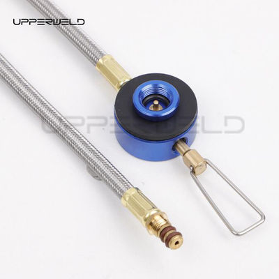 Acero inoxidable para acampar cilindro de gas conector quemador adaptador de estufa para mochilería