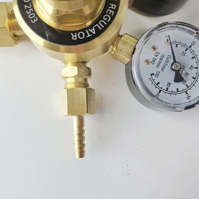 ODM soportado por el regulador de gas de argón de estilo británico doble medidor de flujo de CO2 para soldadura de alta presión Mig Tig