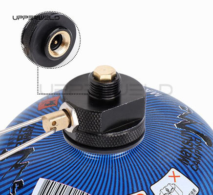 Cartucho de gas de propano-butano adaptador de estufa de campamento con interruptor de control de cilindro plano