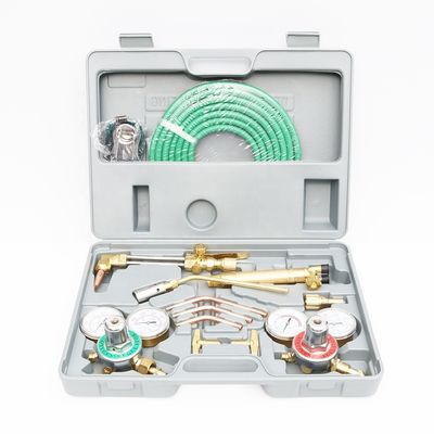 Inlet de acetileno 5/8" conexión superior portátil de corte de oxígeno antorcha y kit de soldadura